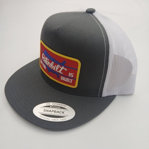 Peterbilt Gray and White Snapback Hat - Picture 3 of 3